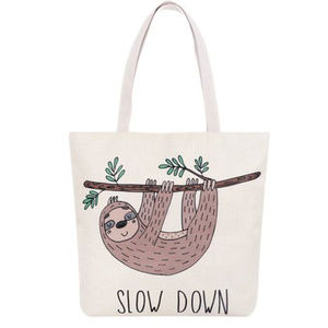 sloth beach bag